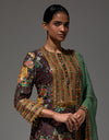 Brown Gulab Kurta With Dupatta