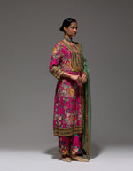 Magenta Gulab Kurta With Dupatta