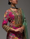 Magenta Gulab Kurta With Dupatta