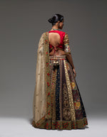 Maroon And Brown Shimi Shimi Akashtara Lehenga with 24 Kalis