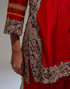 Red Gulab Kurta Set