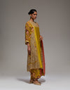 Mustard 4 Kali Kurta Set