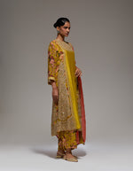 Mustard 4 Kali Kurta Set