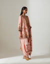 Blush Pink Short Heavy Jaal Kurta Set