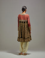 Red Olive Green Zarina Kurta Set