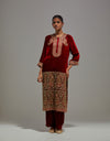 Maroon Samia Kurta Set