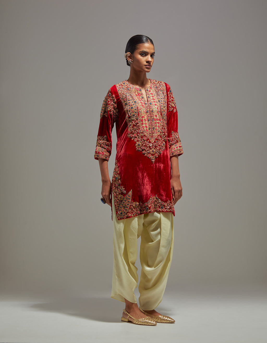 Red Ivory Anisa Kurta Set