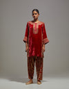 Carrot Red Safiya Kurta Set