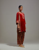 Carrot Red Safiya Kurta Set