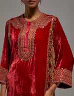 Carrot Red Safiya Kurta Set