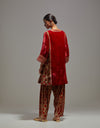 Carrot Red Safiya Kurta Set