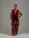 Maroon Jamila Kurta Set