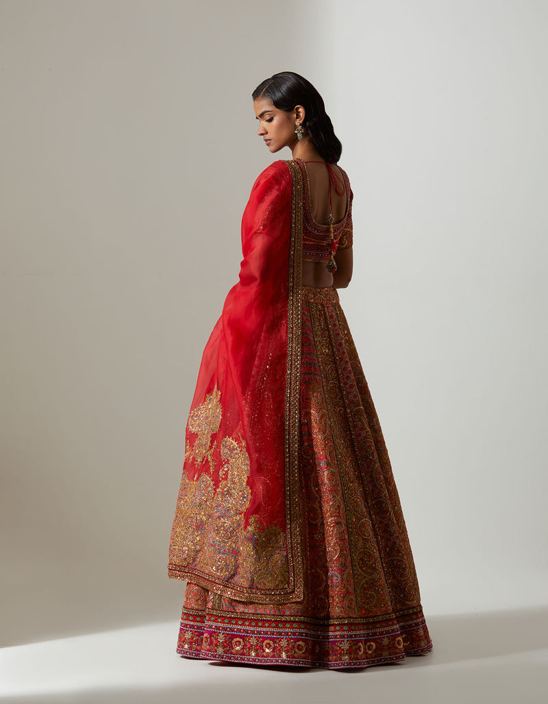 Red Shaadi Lehenga Set