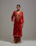 Carrot Red Guldasta Kurta Set