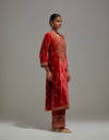 Carrot Red Guldasta Kurta Set