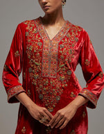 Carrot Red Guldasta Kurta Set