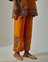 Burnt Orange Chakravyuh Kurta Set