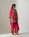 Pink Chakravyuh Kurta Set