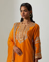 Burnt Orange Light Qawwali Kurta Set