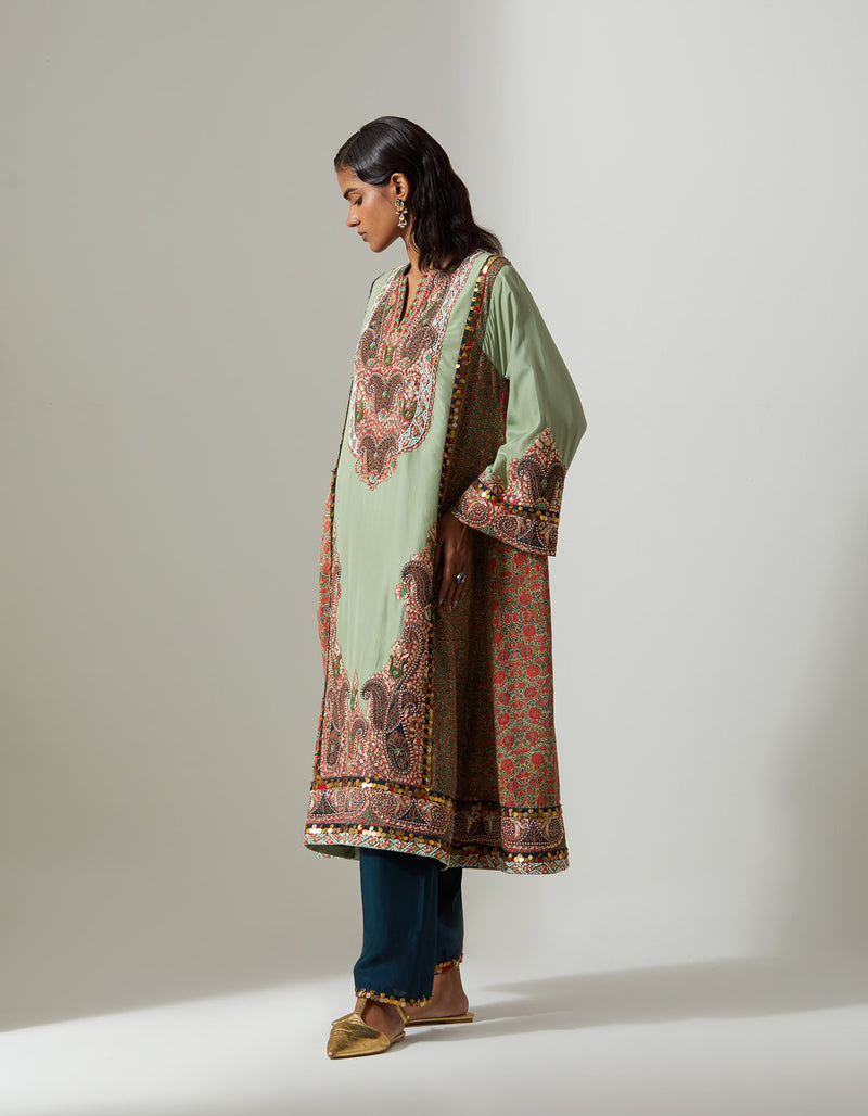 Pista Green Wow Kurta