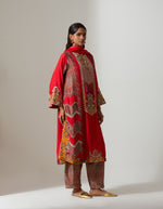 Red Zig-Zag Sooraj Kurta Set