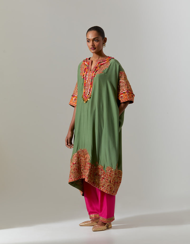Sage Green Zahra Kaftan Set