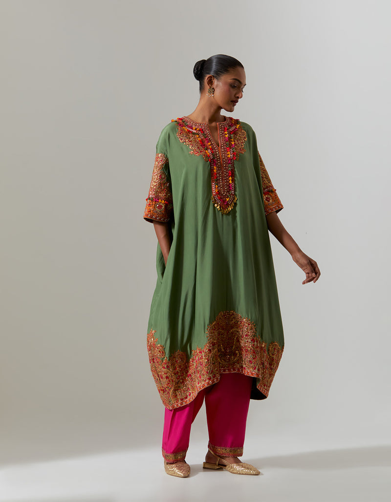 Sage Green Zahra Kaftan Set