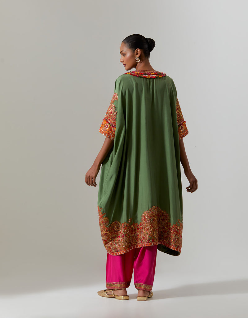 Sage Green Zahra Kaftan Set