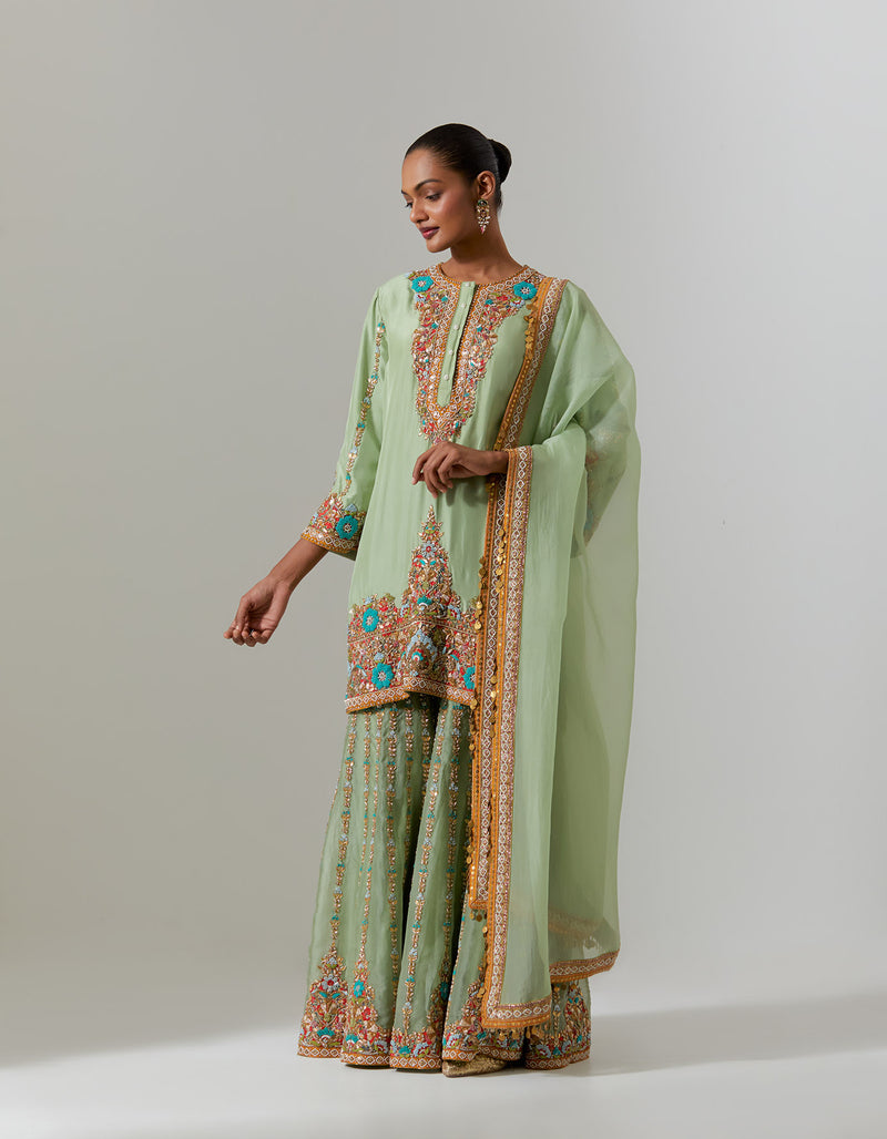 Pista green Nylah Sharara Set
