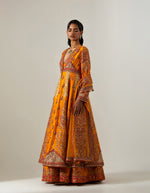 Burnt Orange Double Layer 32 Kali Kalidar Set