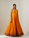 Burnt Orange Double Layer 32 Kali Kalidar Set