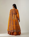 Burnt Orange Double Layer 32 Kali Kalidar Set