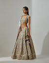 Ice Blue Saiful Lehenga Set