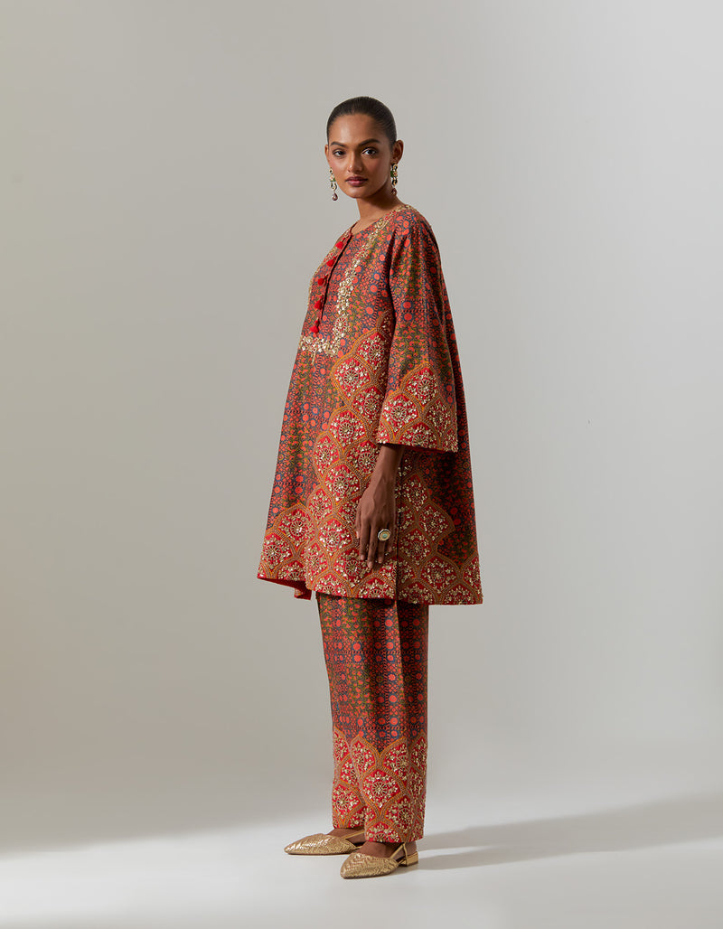 Multi Ira Kurta Set