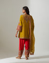 Mustard Chota Ambi Cheetah Dupatta