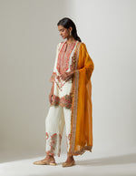 Burnt Orange Chakravyuh Dupatta