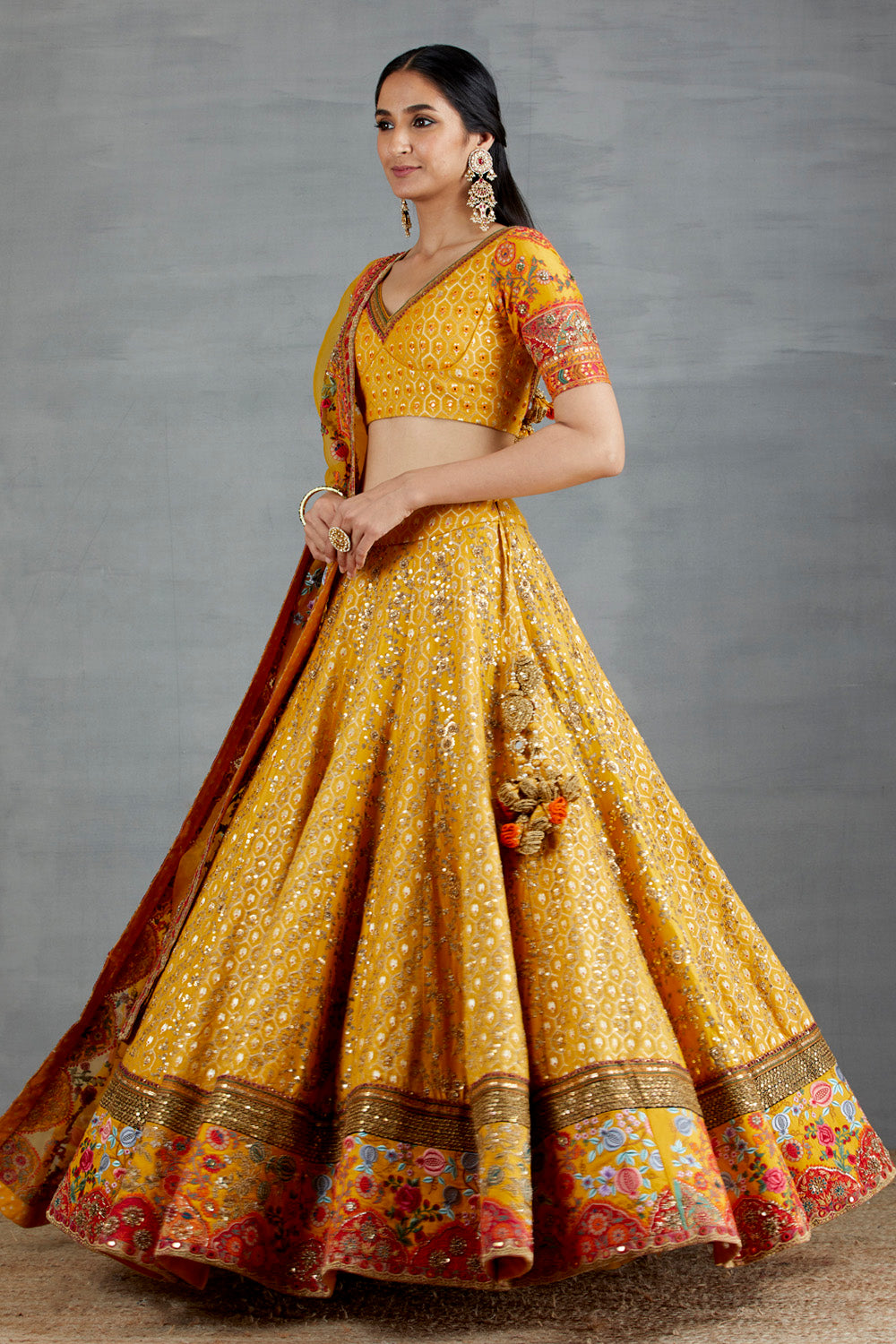 Readymade Multi Coloured Banarasi Brocade Lehenga Choli - Lehengas Designer  Collection