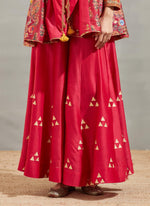 Magenta Anar Embroidered Mughal Frock Set