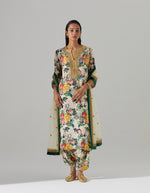 Ivory Printed Kurta and Tulip Pants with a Dupatta